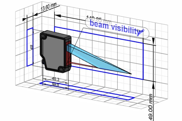 OM30-P0100.HV.TXN 測(cè)距傳感器的3D模型圖